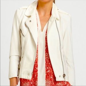 Rebecca Taylor denim and leather jacket size 6